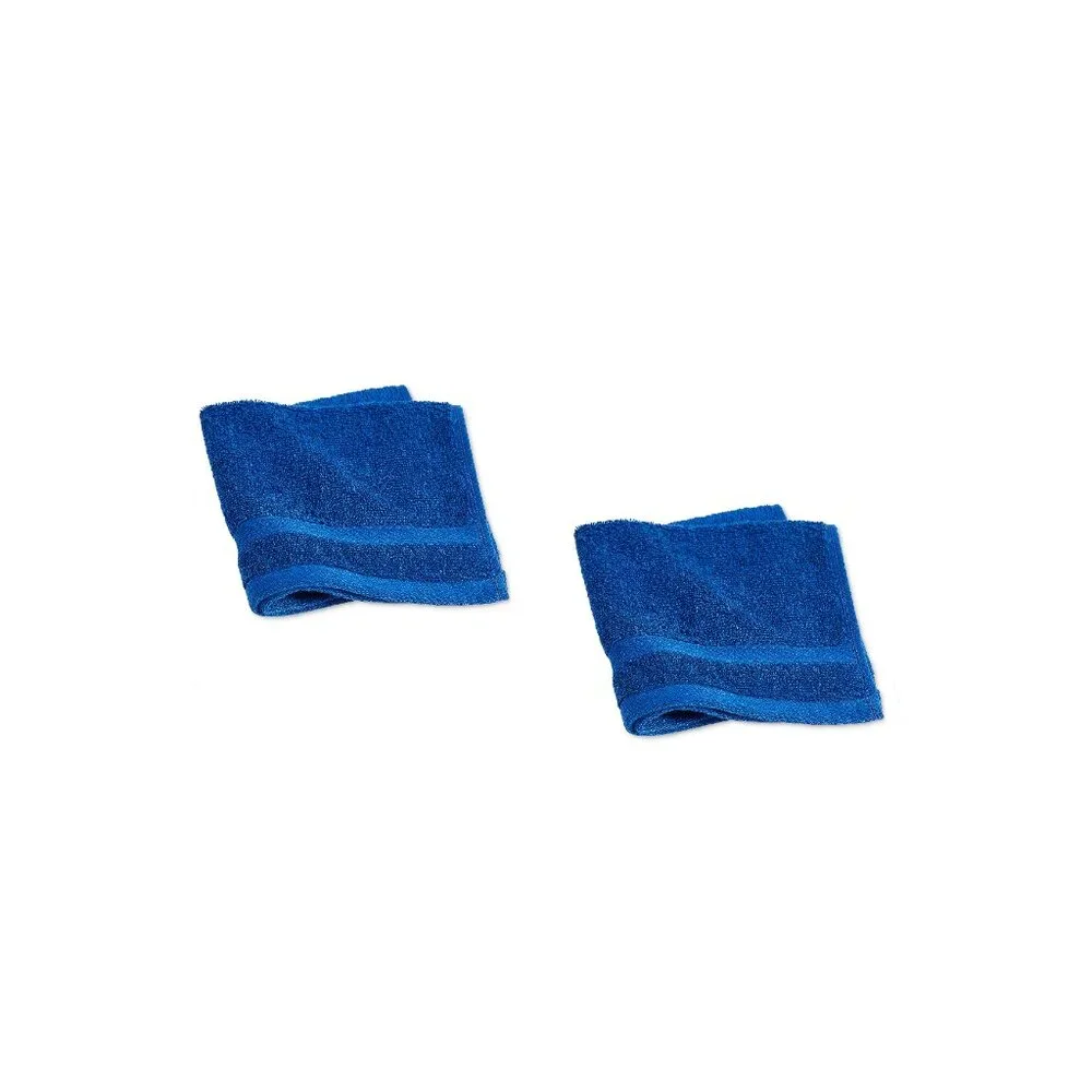 new 6-piece BRIGHT BLUE Tommy Hilfiger Modern American 100% Cotton Towel Set